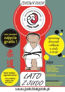 Plakat Lato z judo